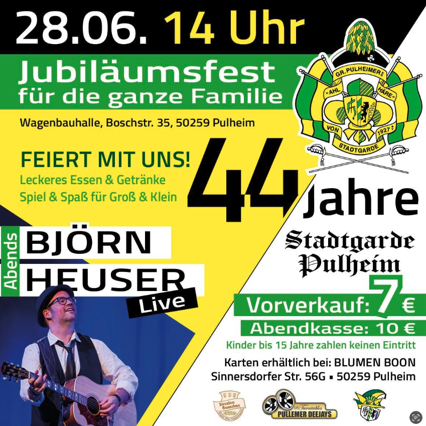 44 Jahre Stadtgarde Pulheim.