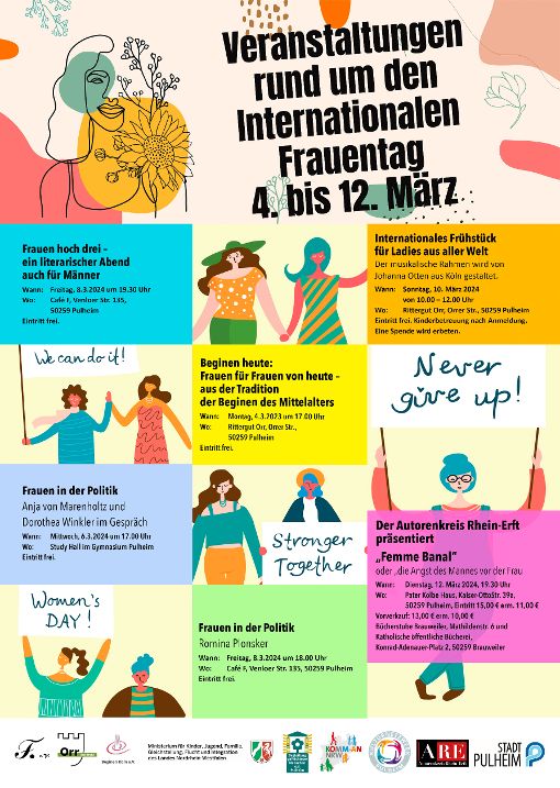 Veranstaltungen zum Internationalen Frauentag 