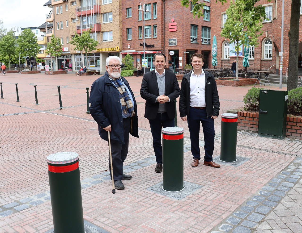 Versenkbare Poller am Marktplatz in Betrieb genommen